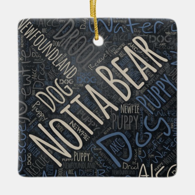 Adorno de cerámica Notta Bear (Anverso)