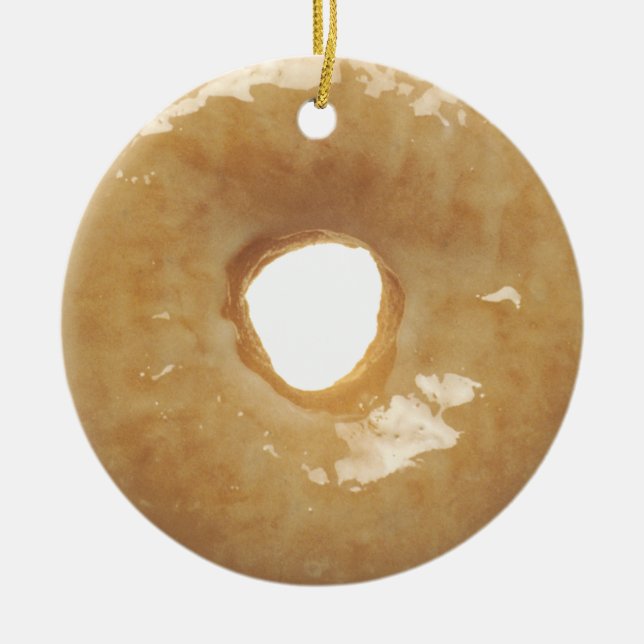Adorno De Cerámica Novedad Glazed Donut (Frente)
