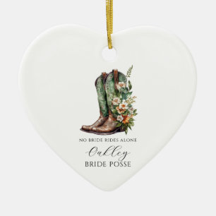Adorno De Cerámica Novia Floral Boots