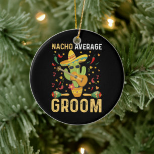 Adorno De Cerámica Novio Mexicano Promedio Nacho Cinco De Mayo 