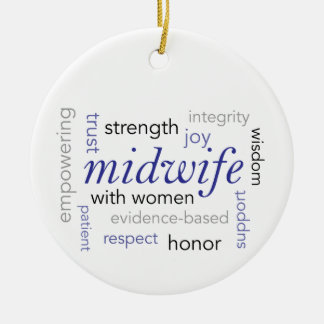 Adorno De Cerámica nube de la palabra de la partera