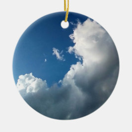 Adorno De Cerámica Nube grande curvada