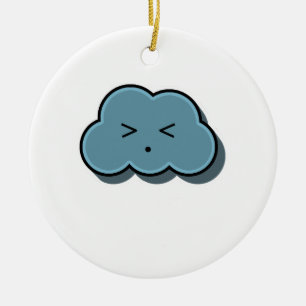 Adorno De Cerámica Nube lluviosa encuentra alivio