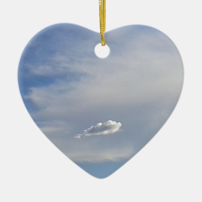 Adorno De Cerámica Nube Y Nube (Frente)