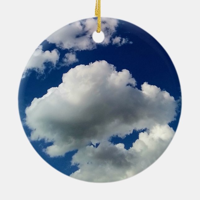 Adorno De Cerámica Nubes blandas grandes (Atrás)