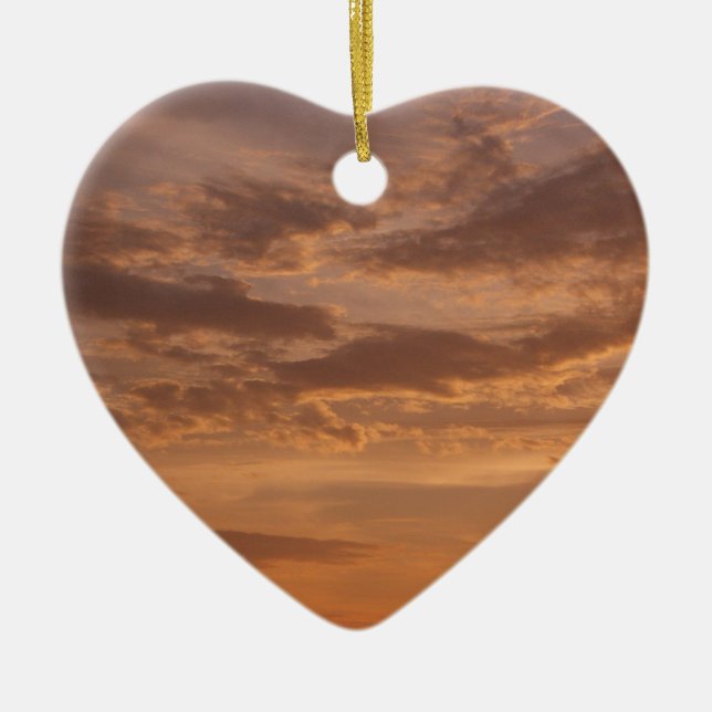 Adorno De Cerámica Nubes de sol II Pastel Naturaleza abstracta (Frente)