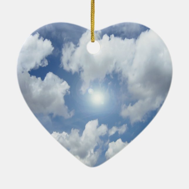 Adorno De Cerámica Nubes del cielo azul + tus ideas (Atrás)