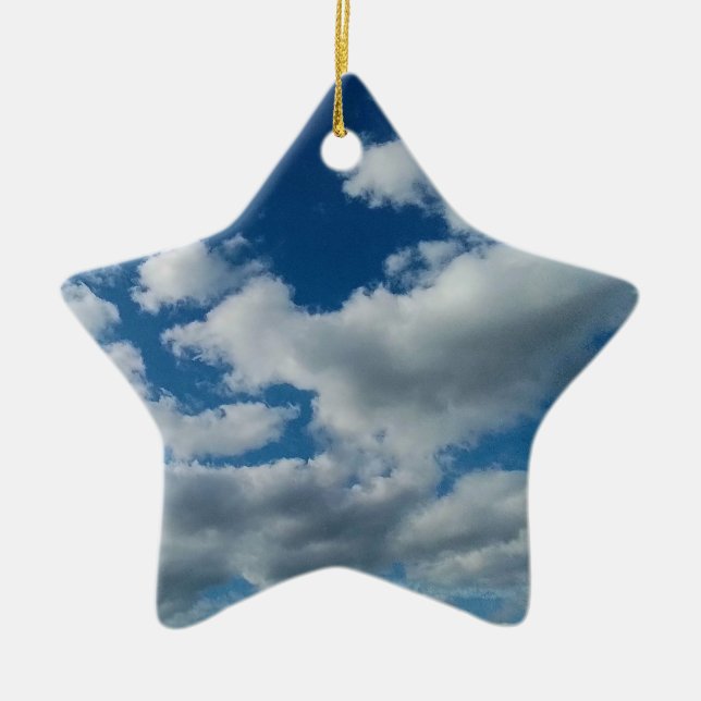 Adorno De Cerámica Nubes en el cielo (Frente)