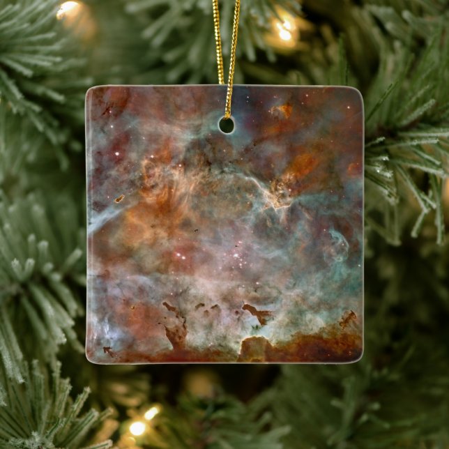 Adorno De Cerámica Nubes oscuras de Carina Nebula Hubble Space (Árbol)