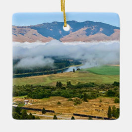Adorno De Cerámica Nubes sobre el río Flathead