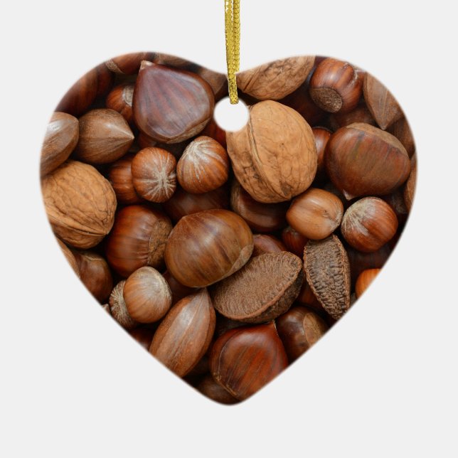 Adorno De Cerámica Nueces mezcladas (Frente)