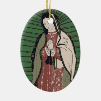 Adorno De Cerámica nuestra dama de guadalupe
