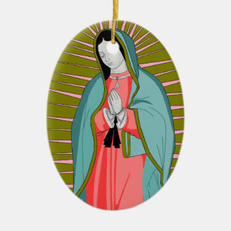 Adorno De Cerámica nuestra dama de guadalupe
