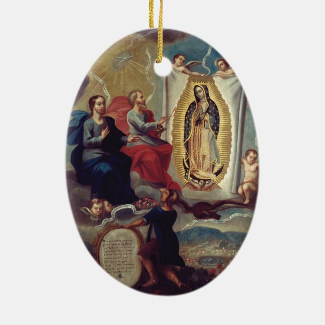 Adorno De Cerámica nuestra dama de guadalupe (Atrás)