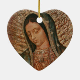 Adorno De Cerámica nuestra dama de guadalupe