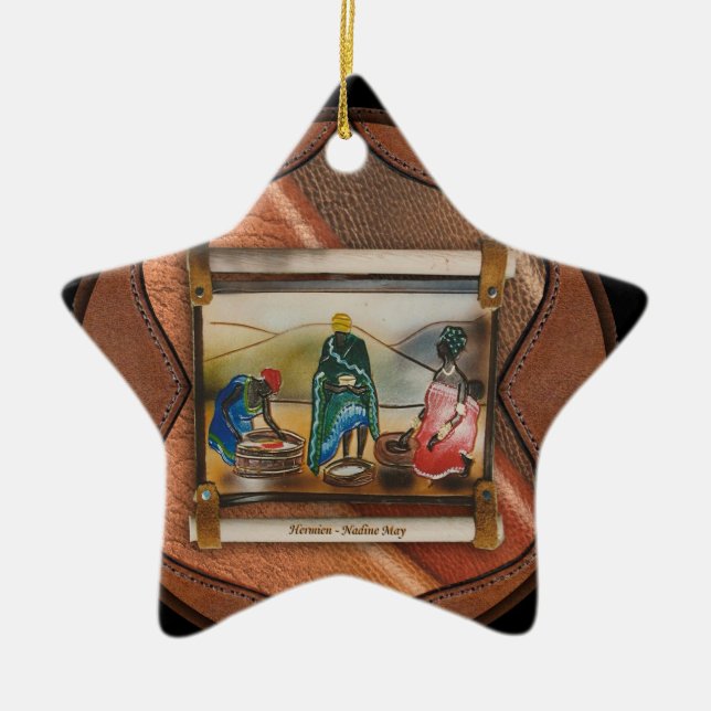 Adorno De Cerámica Nuestra nación arco iris (Frente)