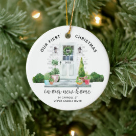 Adorno De Cerámica Nuestra primera casa de Navidad