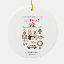 Nuestra Primera Navidad Casados Recién Casados Lin