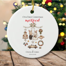 Nuestra Primera Navidad Casados Recién Casados Lin