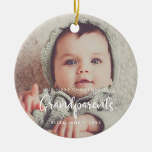 Adorno De Cerámica Nuestra primera Navidad como abuelos