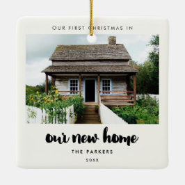 Adorno De Cerámica Nuestra primera Navidad en nuestro nuevo hogar