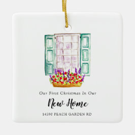 Adorno De Cerámica Nuestra primera Navidad en nuestro nuevo Personali