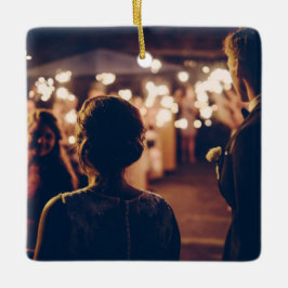 Adorno De Cerámica nuestra primera navidad, navidades casados