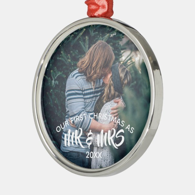 Adorno De Cerámica Nuestra primera Navidad personalizada (Izquierda)