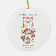 Nuestra Primera Navidad Prometidos Cute Ring Fecha