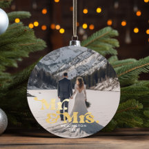Nuestra Primera Navidad Sr y Sra Elegante Foto de 