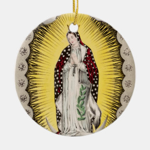 Adorno De Cerámica Nuestra Señora de Guadalupe