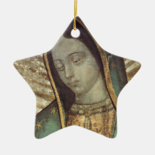 ADORNO DE CERÁMICA NUESTRA SEÑORA DE GUADALUPE
