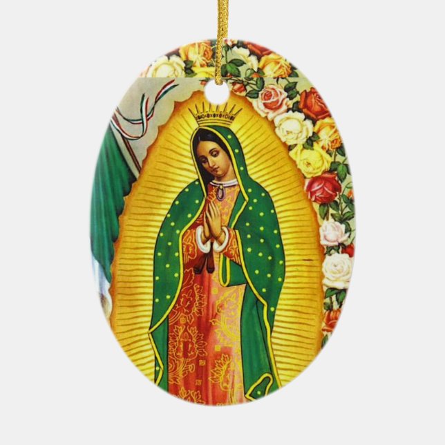 Adorno De Cerámica Nuestra Señora de Guadalupe (Frente)