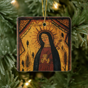 Adorno De Cerámica Nuestra Señora de Guadalupe por Pedro Antonio Fres