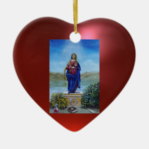 Adorno De Cerámica NUESTRA SEÑORA DE LIGERA Madonna de inmaculada con