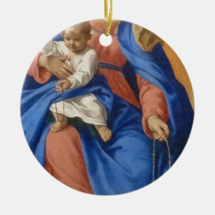Adorno De Cerámica Nuestra Señora Del Rosario