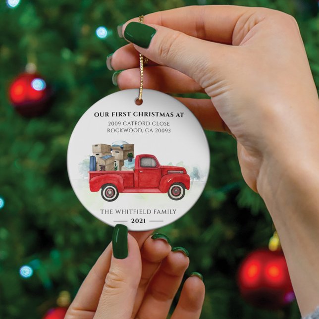 Adorno De Cerámica Nuestras primeras vacaciones navideñas en la nueva (Subido por el creador)