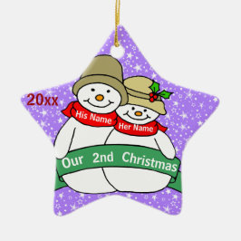 Adorno De Cerámica Nuestro 2do navidad