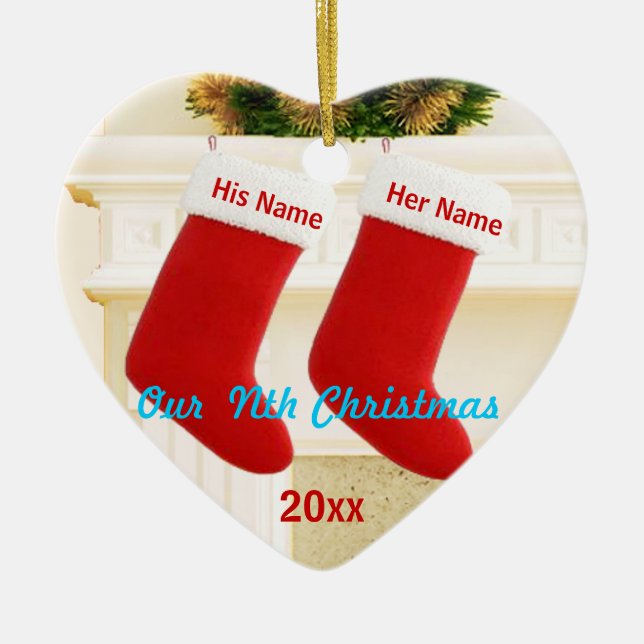 Adorno De Cerámica Nuestro Nth navidad (Frente)