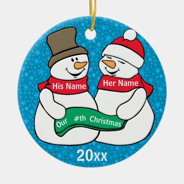 Adorno De Cerámica Nuestro Nth navidad (Frente)