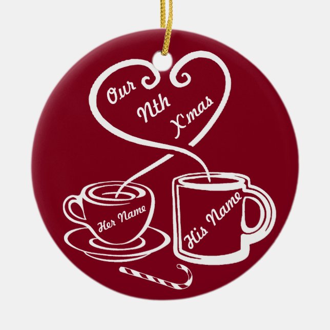 Adorno De Cerámica Nuestro Nth navidad (Frente)