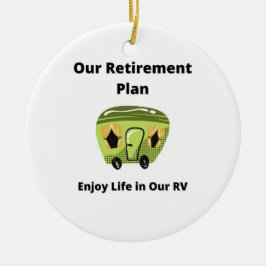 Adorno De Cerámica Nuestro plan de retiro en un