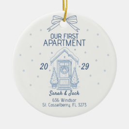 Adorno De Cerámica Nuestro Primer Apartamento Año y Nombres Personali