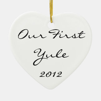 Adorno De Cerámica Nuestro primer Yule