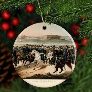 Adorno De Cerámica Nuestros generales, Navidades de la guerra civil r