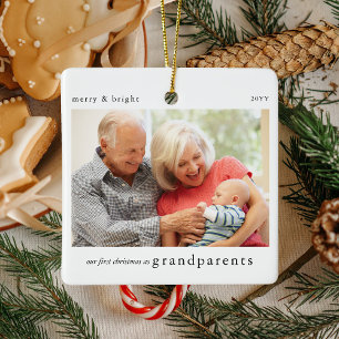 Adorno De Cerámica Nuestros primeros Navidades como abuelos Foto Keep