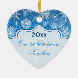 Adorno De Cerámica Nuestros primeros Navidades Keepsake Ornament