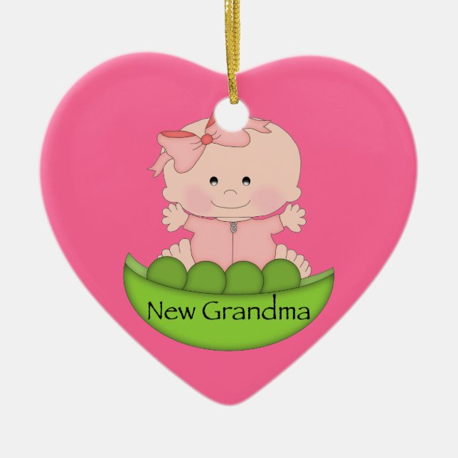 Adorno De Cerámica Nueva abuela (Frente)