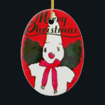 Adorno De Cerámica Nueva Orleans Little Snowman<br><div class="desc">Nueva Orleans Little Snowman</div>