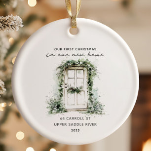 Adorno De Cerámica Nuevo hogar de Navidades rusos